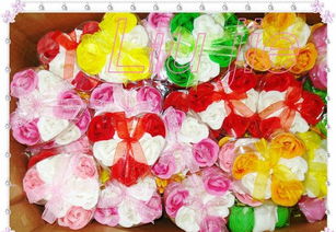 【七夕婚慶優選】24朵心形玫瑰香皂花 批發價格、廠家直供與禮品花卉銷售全解析